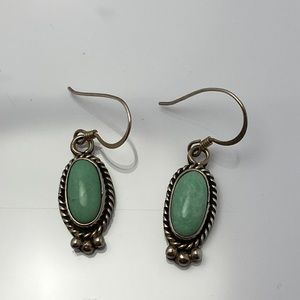 Cute silver turquoise earrings